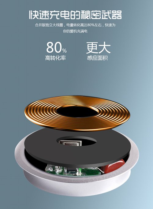 深圳无线充电器定制-T3嵌入式无线充电器-05
