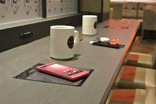 智能家具-餐饮行业应用无线充电器